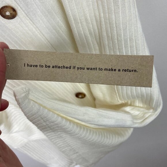 NWT Reformation Kenny Dress White Size XL Button Down New With Tag Mini Boho New - Picture 5 of 11